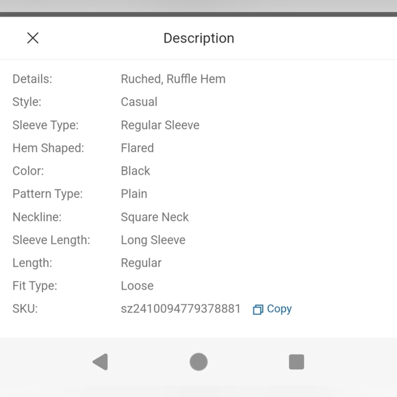 Claw Women's Plus Size Square Neck Tee Waisted Lace Hem Simple Tempera 4xl NWOT - Picture 3 of 4